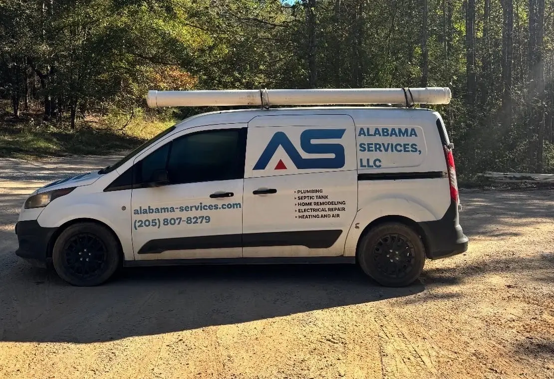 Alabama Services service van ready for an emergency call