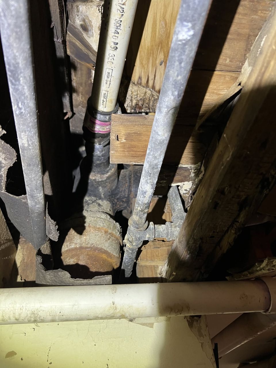 Drain and Vent Line Replaced Under a Bessemer Home