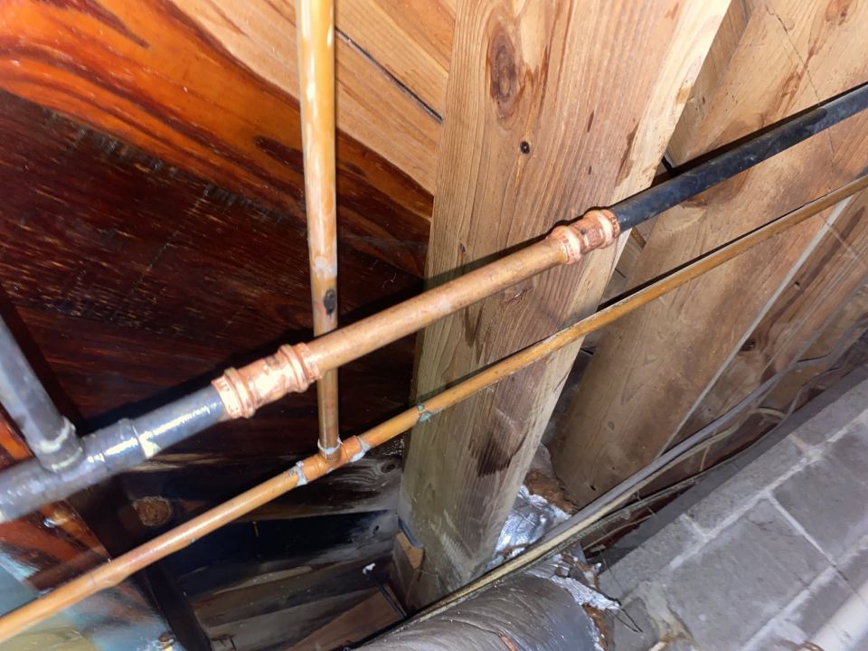 Leaking Copper Pipe Repaired in a Bessemer Crawlspace