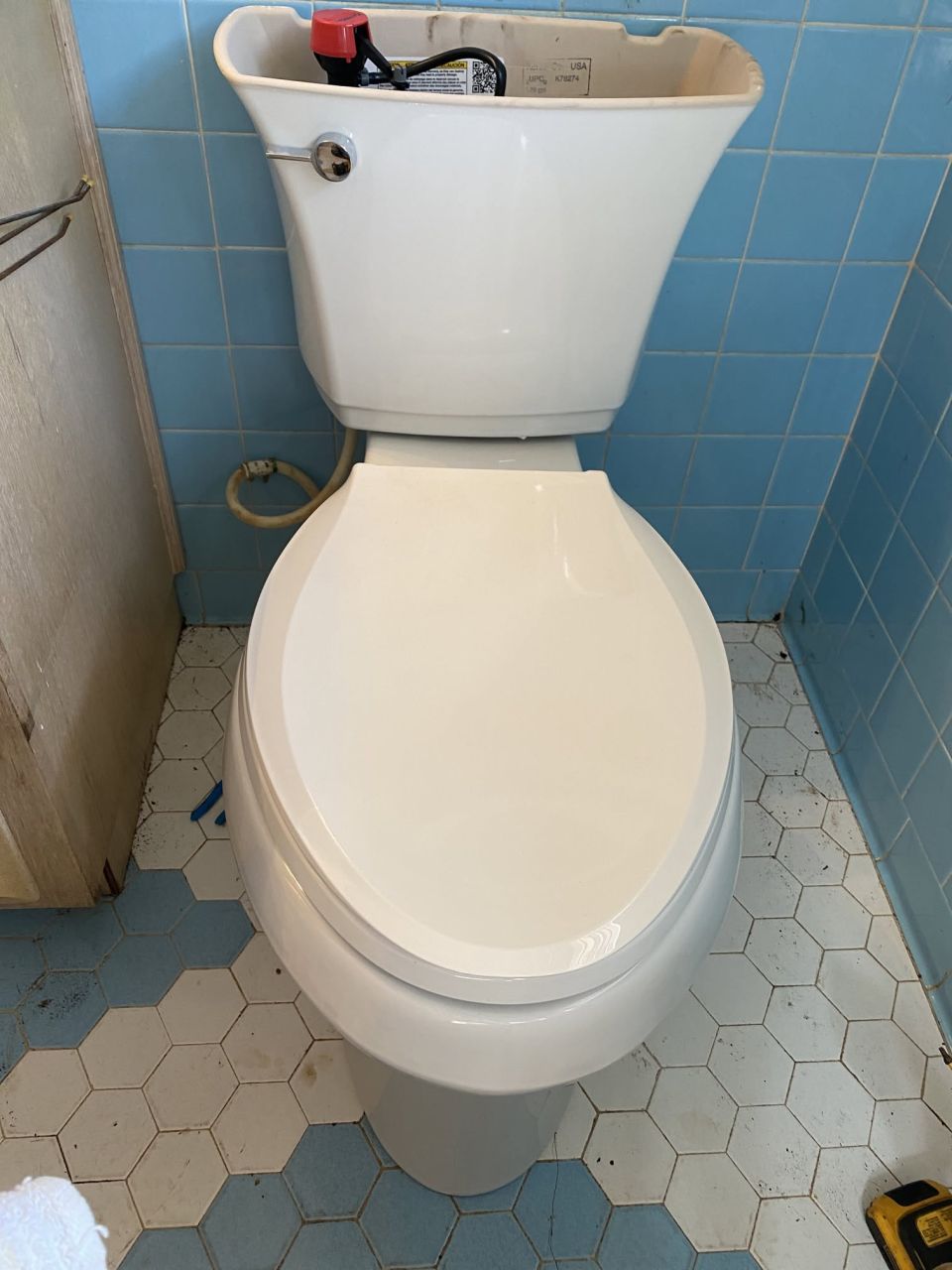 Toilet Flange Repaired and Toilet Installed