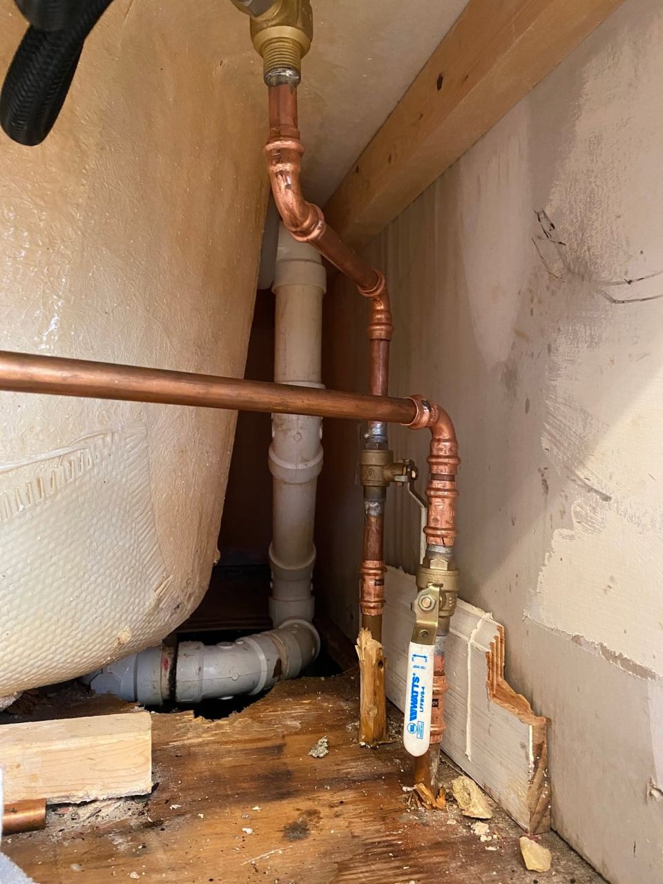 Leaking Tub Shut-Off Valves Replaced