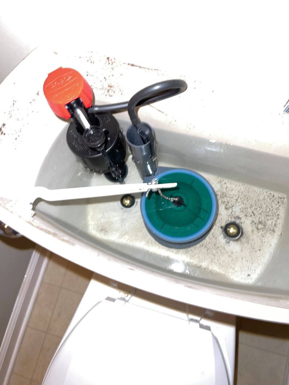 Hidden Toilet Leak – Tank-to-Bowl Kit Replaced – photo 3