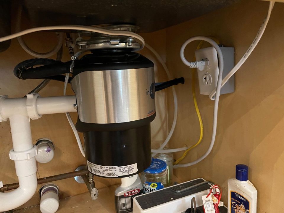 Kitchen Drain Line and 3/4 HP Garbage Disposal Replaced