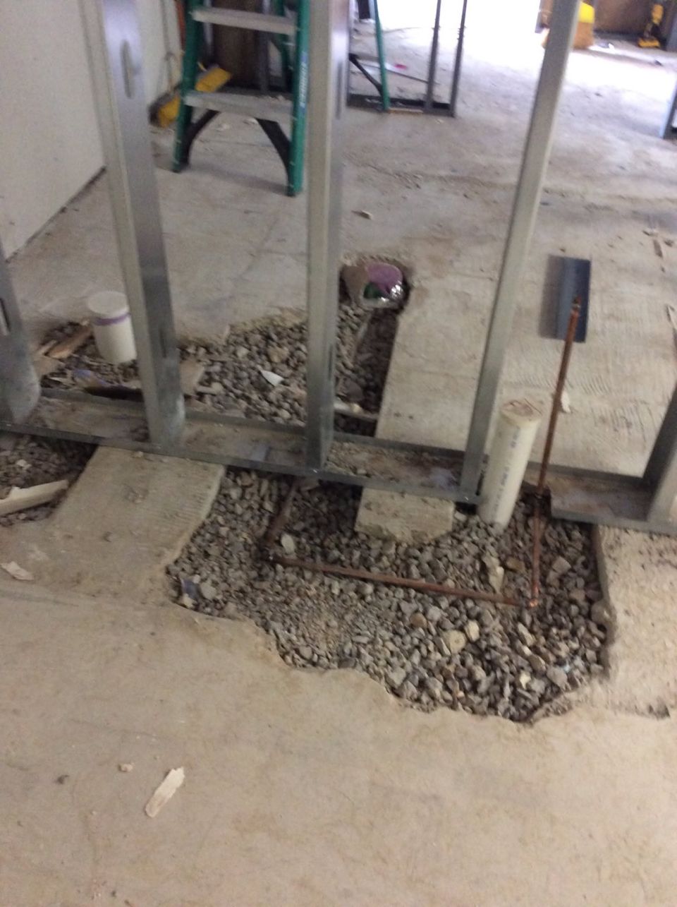 Concrete Slab Cut to Repair Underground Plumbing – photo 3