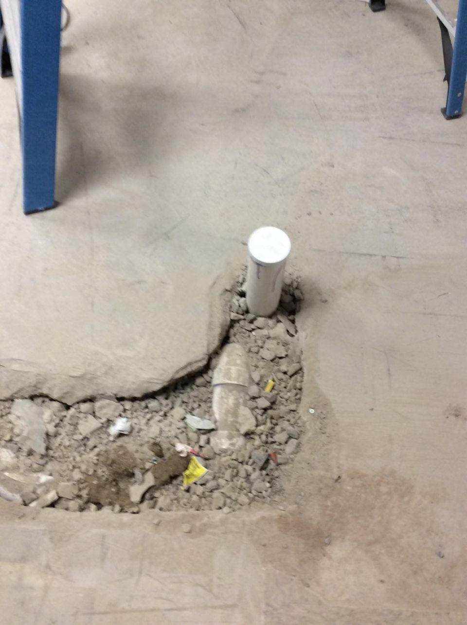 Concrete Slab Cut to Repair Underground Plumbing – photo 5